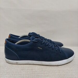 Geox Respira Mens 11 Blue Lace-up Walking Sneakers Shoes Suede Leather‎